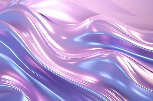 Photo purple liquid metal waves surface abstract background ai generated