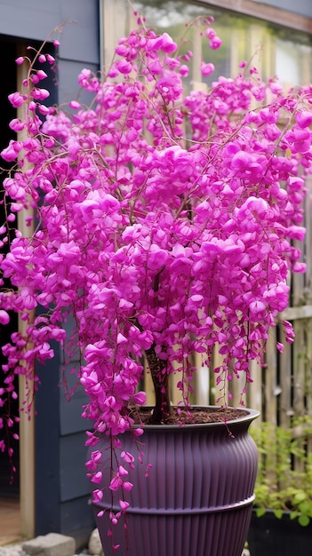 Purple Majesty Blossoming Cercis Siliquastrum Plant