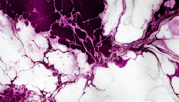 Foto marmo viola e oro texture di sfondo astratta stile di lusso naturale vortici di marmo e polvere d'oro generative ai