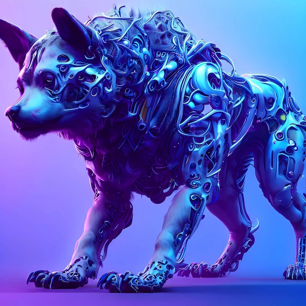 Purple Mechanical Dog