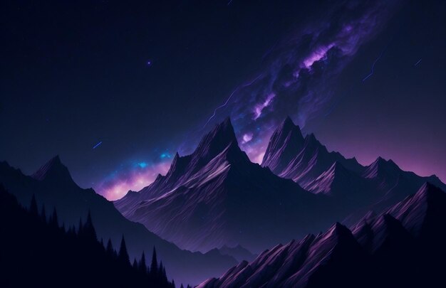 Purple mountains wallpapers