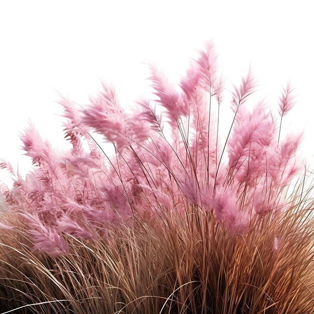 Photo purple muhly grass clouds of pinkishpurple flowers river gr isolated on white background clean