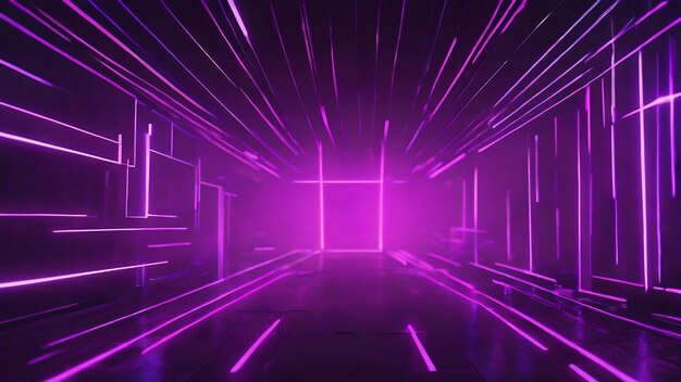 Purple neon background with fast lines