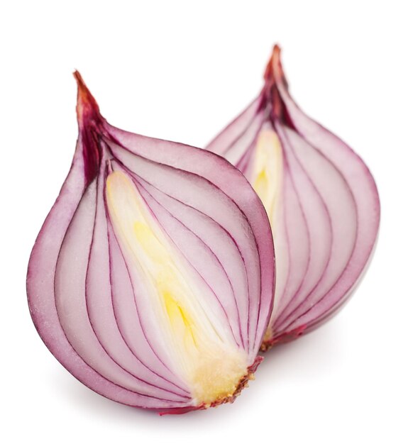 Purple onion isolated