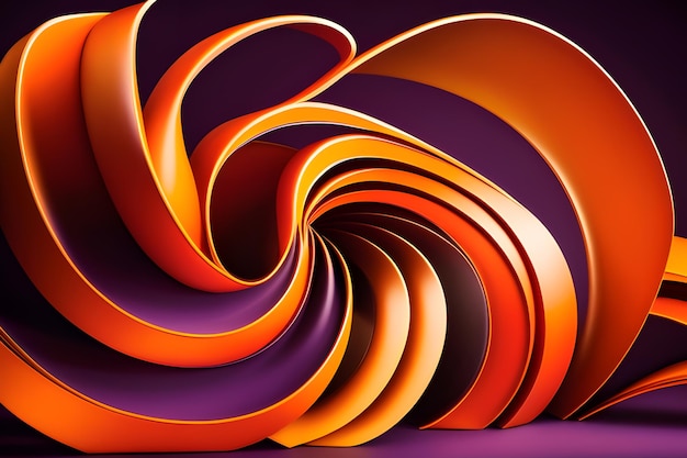 Purple and orange background with abstract shapes