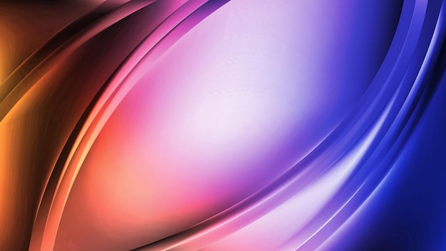 Purple and orange background with a swirly design.