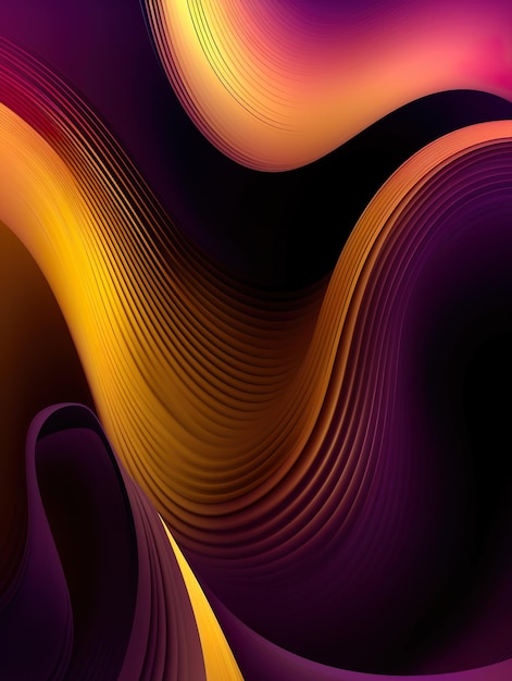 Purple and orange background with a wavy pattern