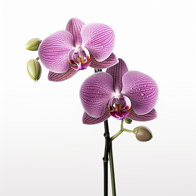 Photo a purple orchid with