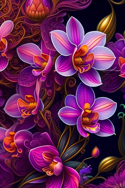 Purple orchids wallpapers that are sure to make your day