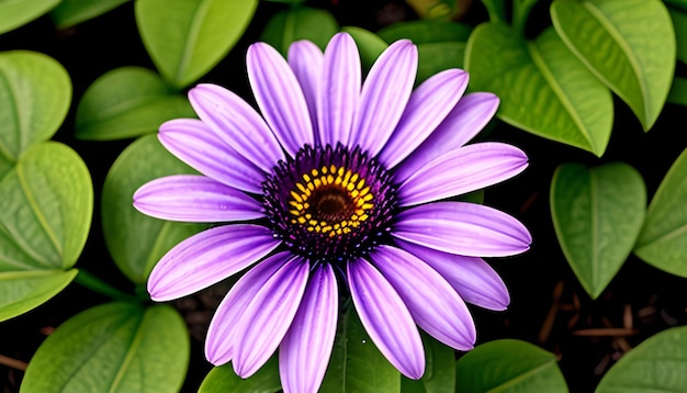 보라색 osteospermum 데이지 꽃