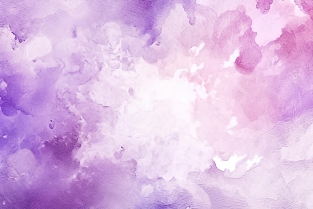 purple painting watercolor on white background