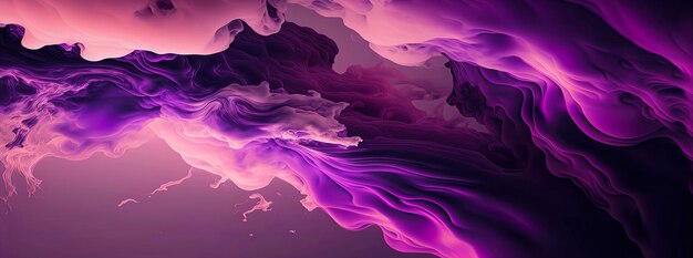 Purple pastel abstract panoramic wallpaper