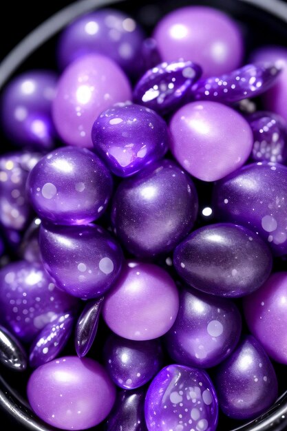 Purple Pearls Close up Macro Shot Photo Texture Background Wallpaper