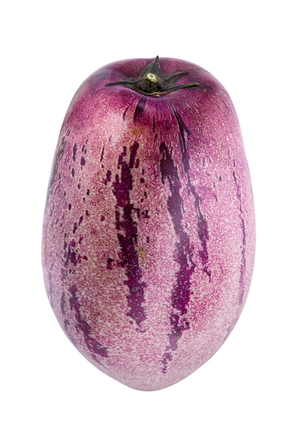 Purple pepino melon isolated background