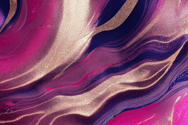 Фиолетовый и розовый фон текстуры акриловой краски
