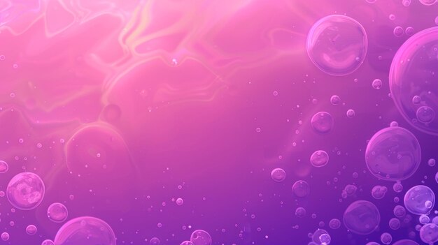 a purple and pink background with bubbles