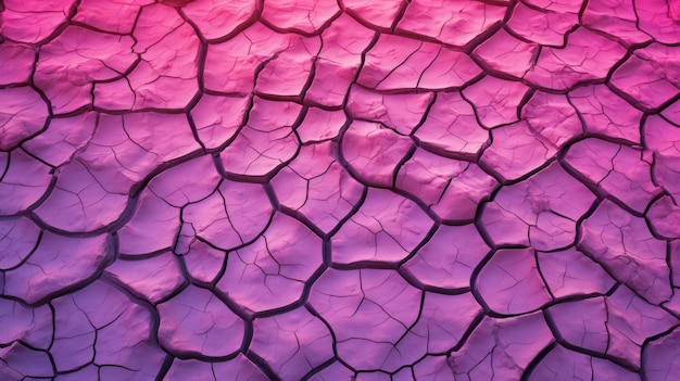 Foto uno sfondo viola e rosa con una superficie rotta e la parola roccia su di esso