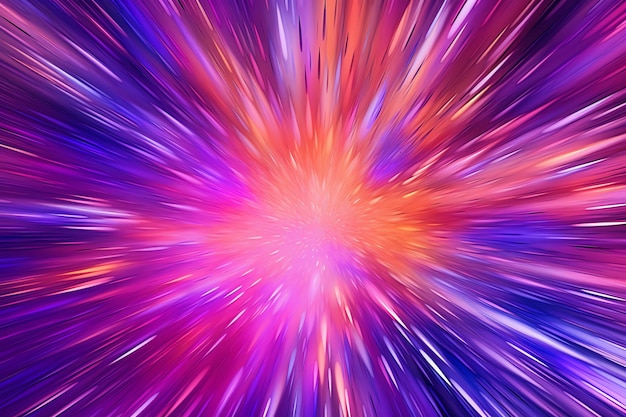 A purple and pink background with a white starburst