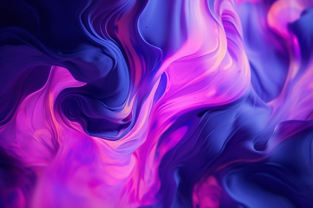 Photo purple and pink colored liquid with a purple background.