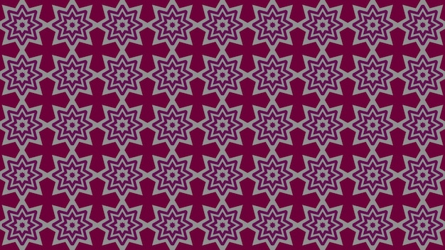 purple and pink cross stitch pattern on a purple background.