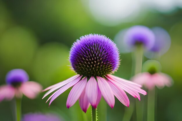 a purple and pink flower with the purple center.