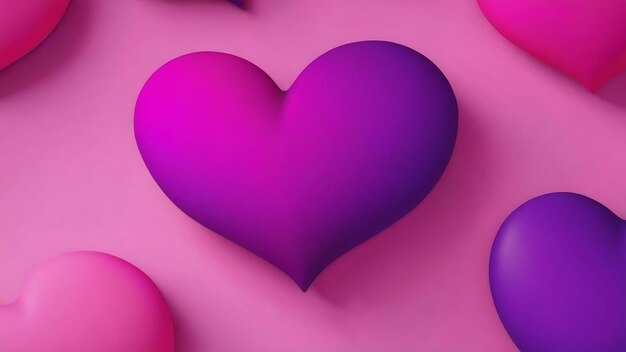 A purple and pink heart wallpaper