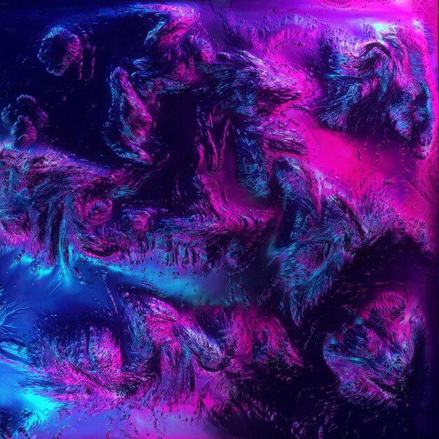 Photo a purple and pink image of a purple and blue abstract painting