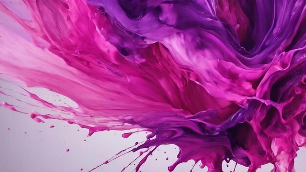 Purple pink ink abstract background