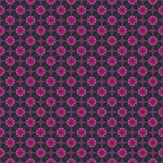 A purple and pink kaleidoscope pattern with a purple background.