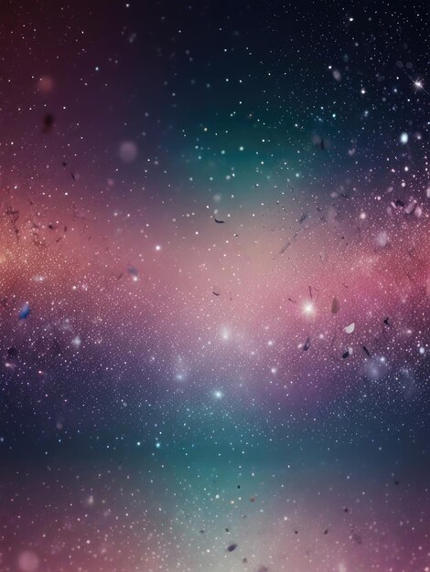 a purple and pink night sky with stars and a space background