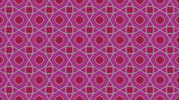 A purple and pink pattern with a red and purple geometric pattern