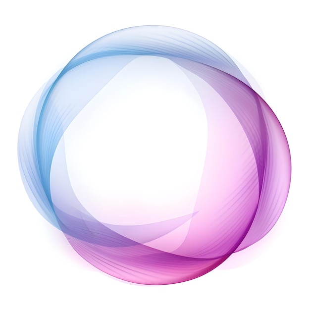 Foto una sfera viola e rosa con un disegno viola e blu