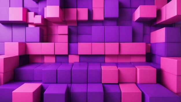 Premium AI Image | Purple and pink squares on a purple background