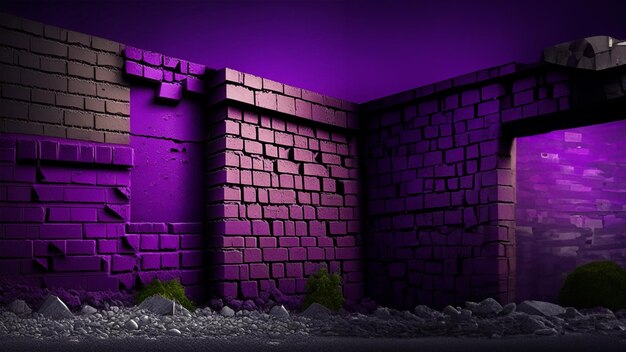 Purple pink wall background