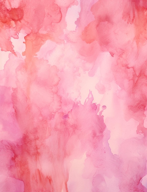 Purple and pink watercolor painting with a white background generative ai