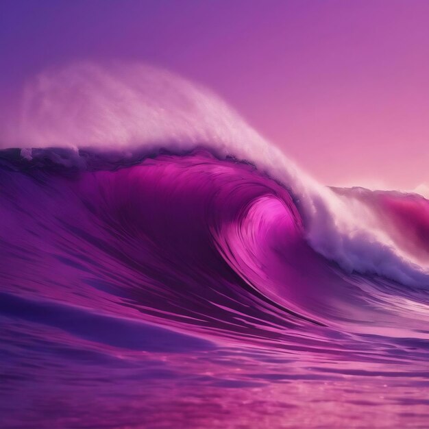 Purple and pink waves in a purple background