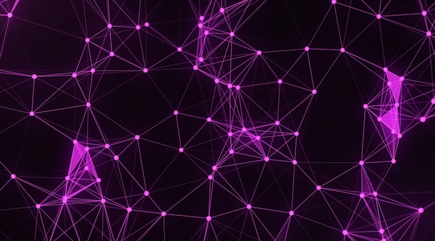 Purple plexus on a dark background
