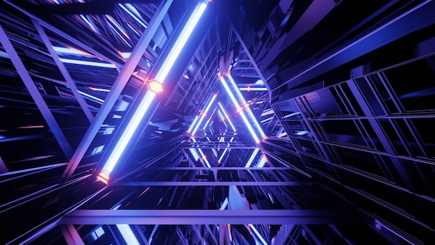 Tunnel prismatico viola