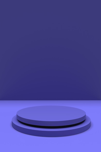 purple product display podium. 3D render