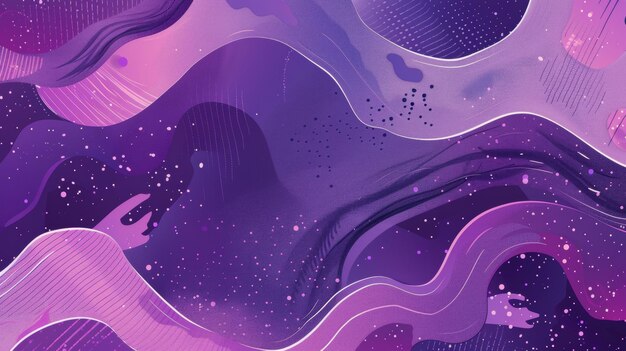 Photo a purple and purple abstract painting of a purple abstract background