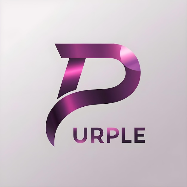 a purple and purple logo P that says purple ai image