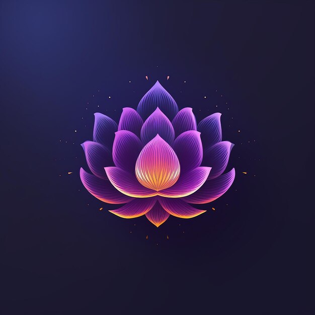 a purple and purple lotus with a purple flower on it.