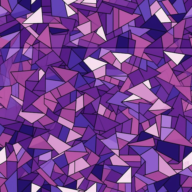 Purple and purple mosaic background with a lot of triangles