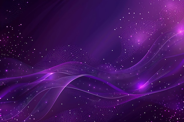 Photo purple and purple waves with a purple background