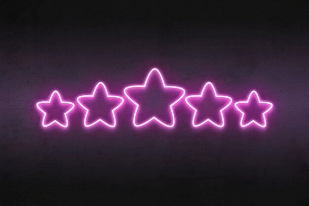 Purple rating stars