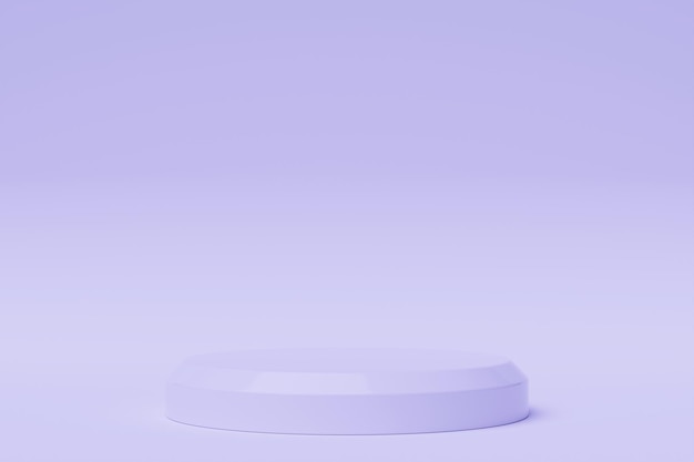보라색 현실적인 3D 실린더 기단 포디움 추상적인 렌더링 기하학적 플랫폼 제품 디스플레이 프레젠테이션 최소한의 장면
