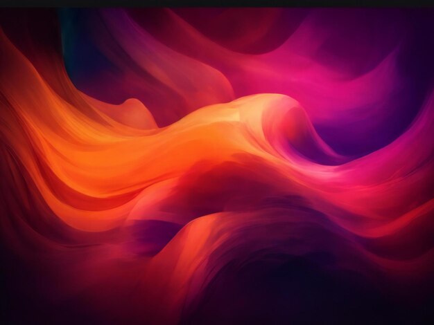 Purple and red beautiful wavy abstract background wallpaper ai generated