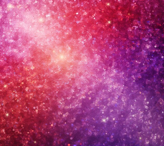 purple and red glitter background with a star burst generativ ai