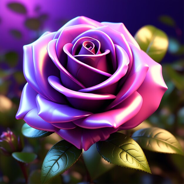 purple rose digital illustration Digital Download File