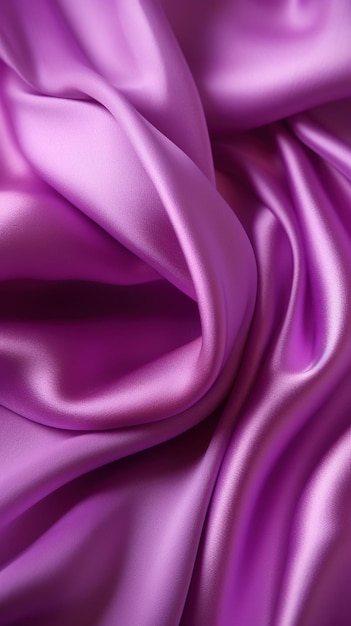 Purple satin fabric with a soft edge.